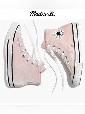 Converse  Chuck Taylor All Star High Top Sneakers in Artic Pink Velvet NWT